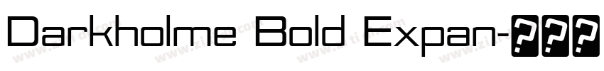 Darkholme Bold Expan字体转换